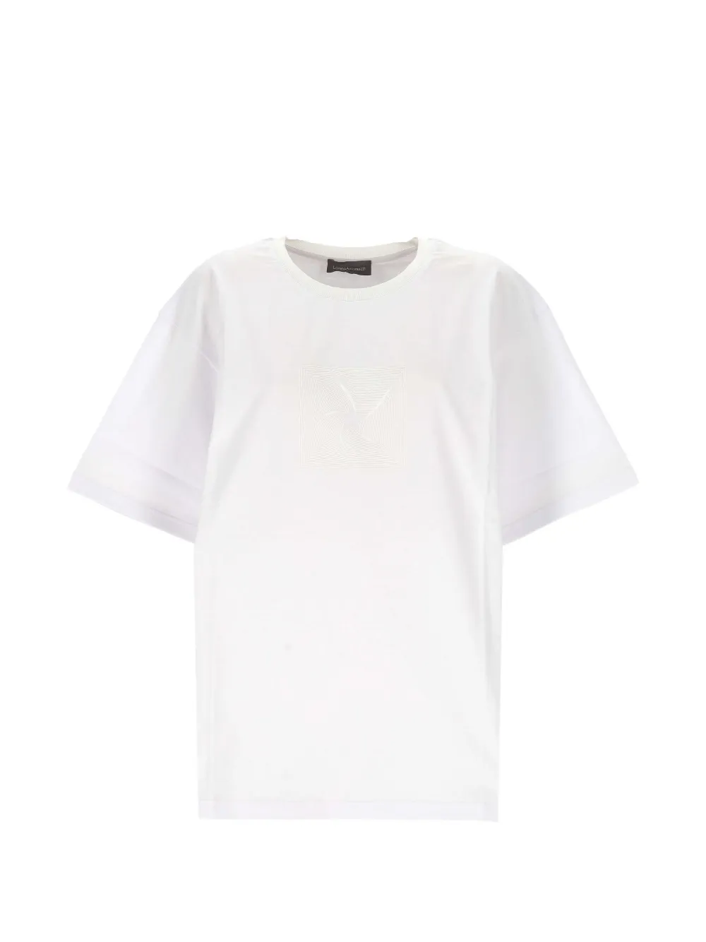 Lorena Antoniazzi graphic insert T-shirt - Bianco