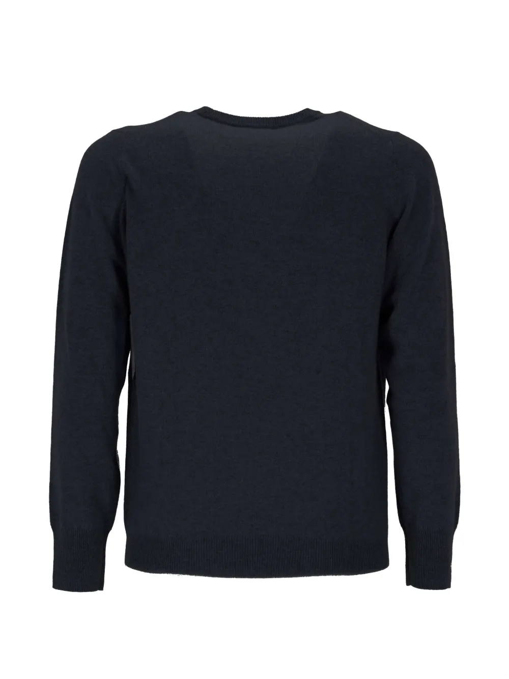  Soft Goat Jersey Con Cuello Redondo - Azul 