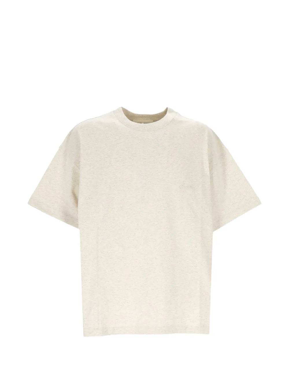 FEAR OF GOD ESSENTIALS oatmeal heather cotton T-shirt - Toni neutri