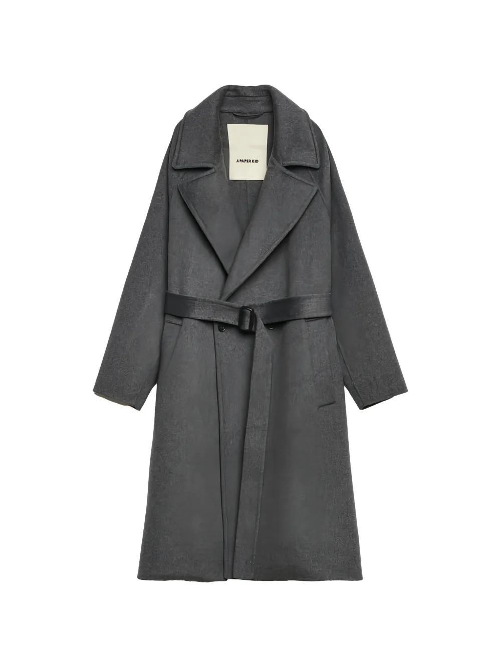 A Paper Kid belted coat - Grey