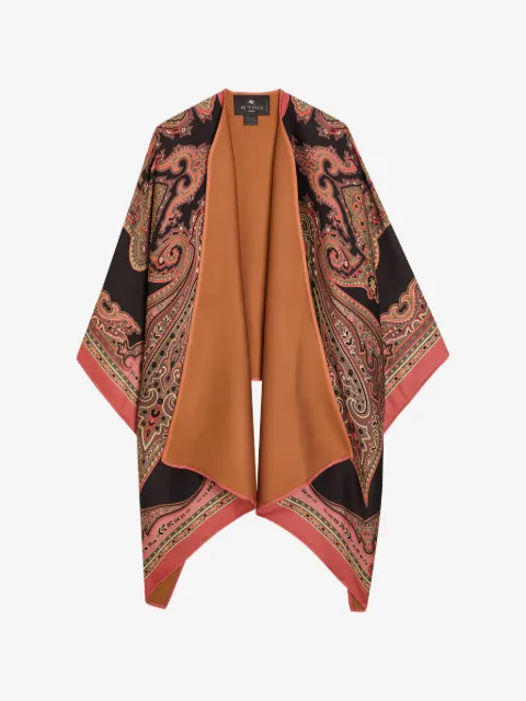 ETRO paisleymönstrad cape