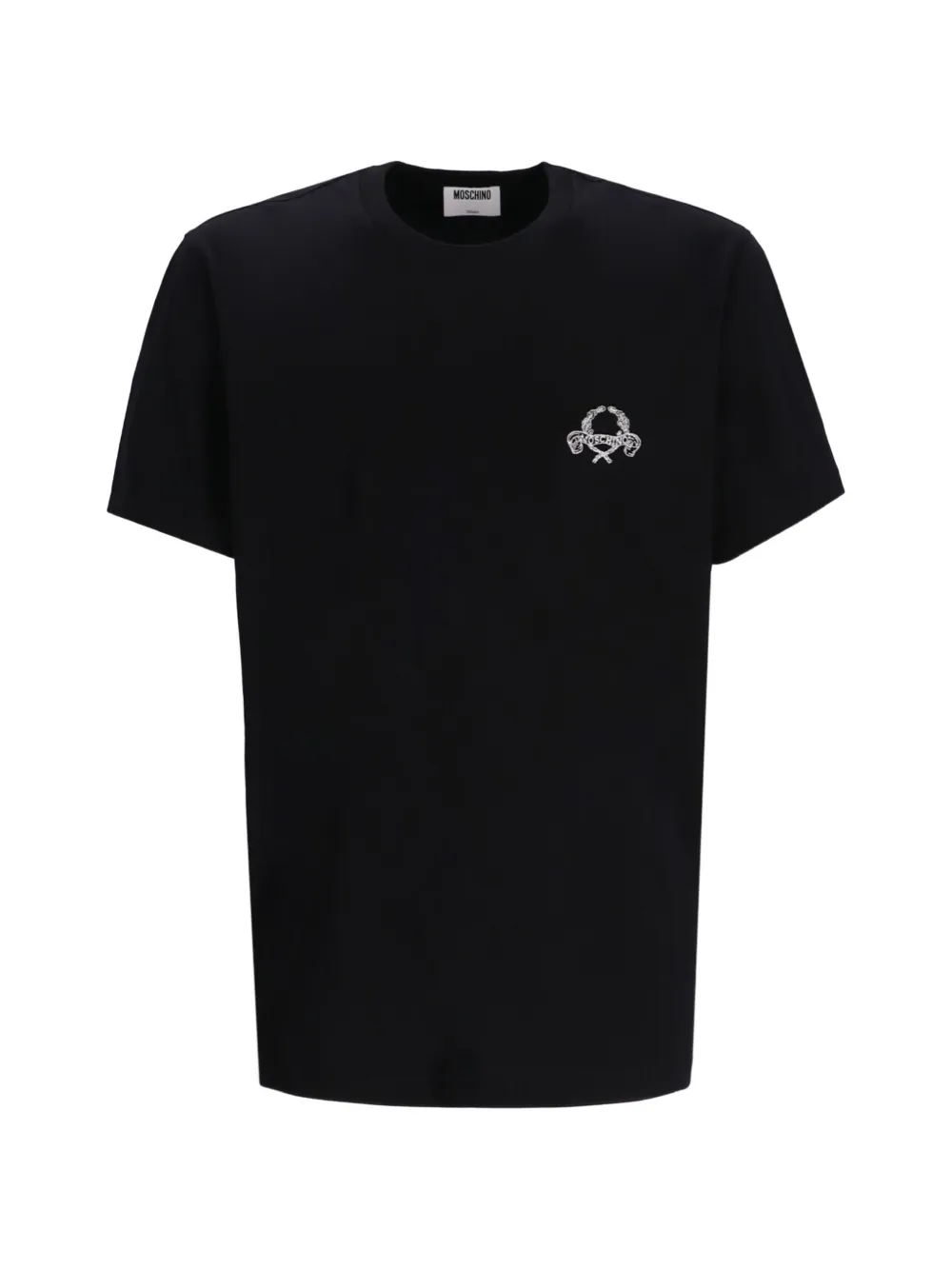Moschino logo appliqué T-shirt - Nero
