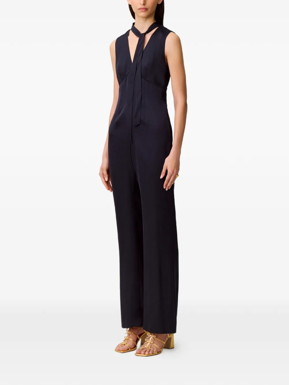 Tie Neck Jumpsuit