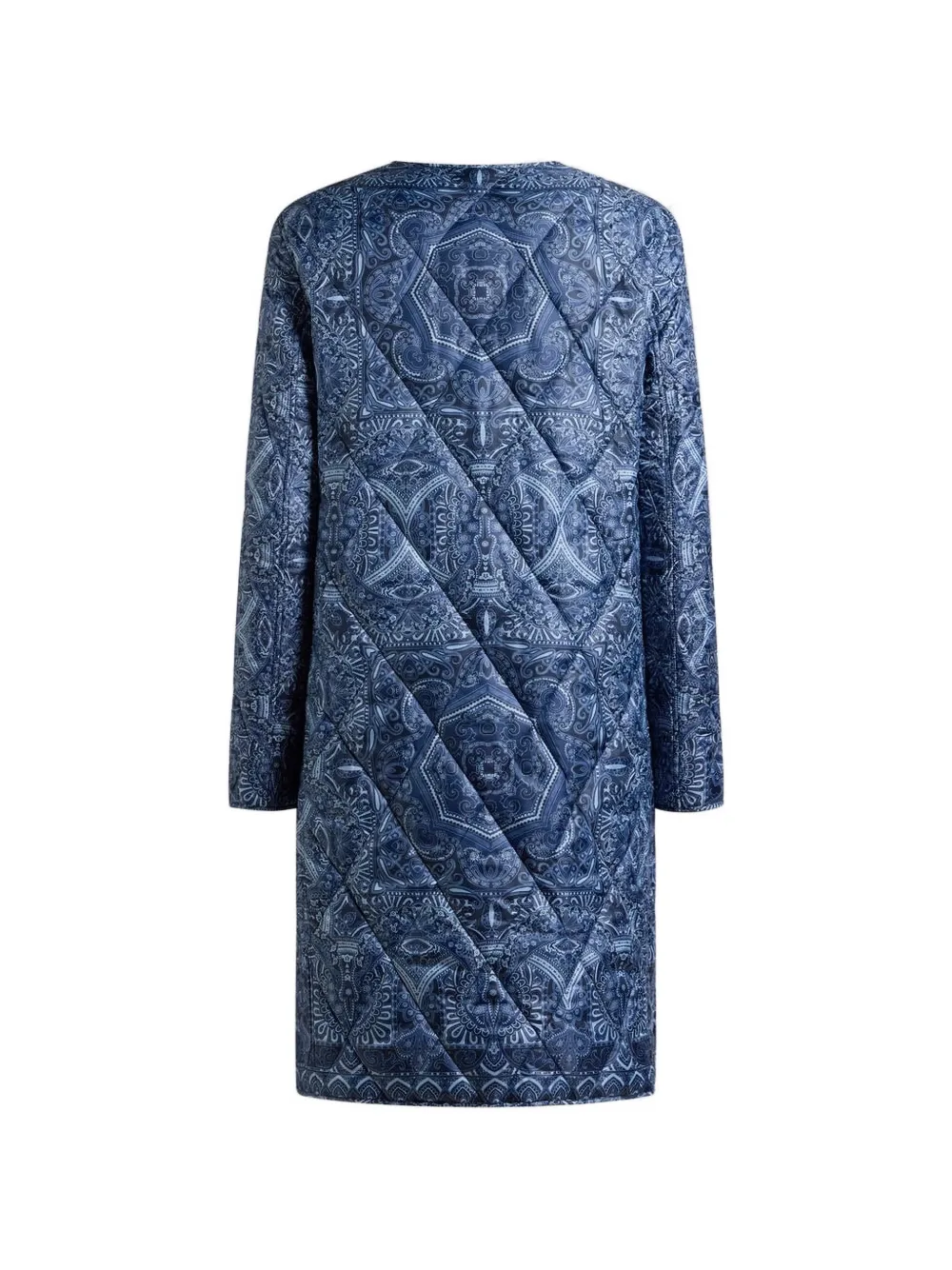  Etro Reversible Quilted Coat - Blue 