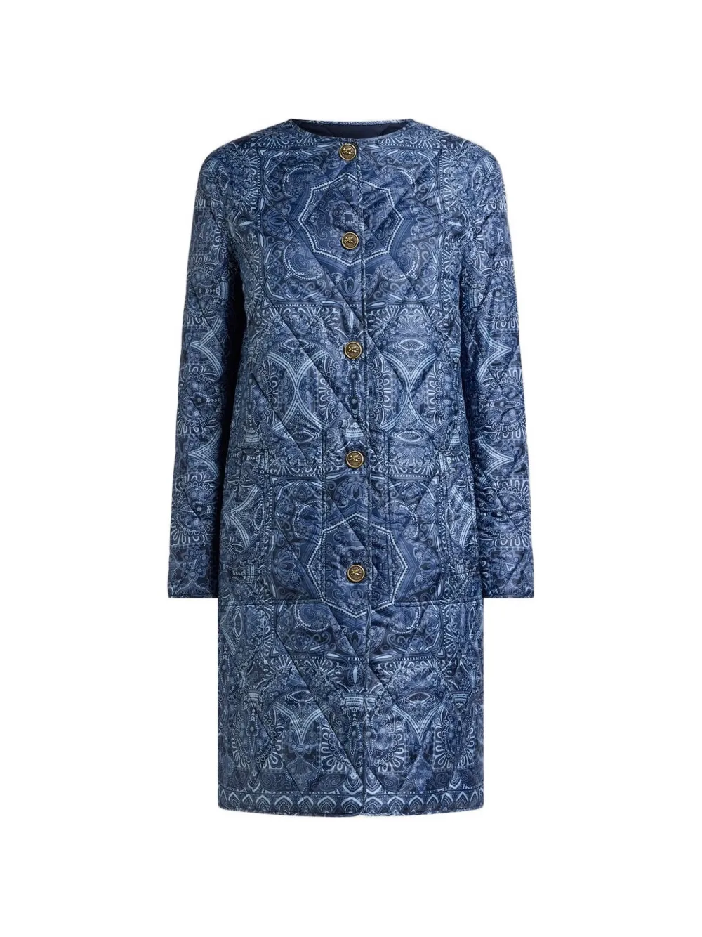 ETRO reversible quilted coat - Blu