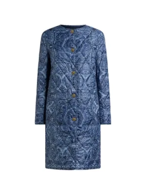 ETRO ツイード シングルコート | レッド | FARFETCH JP
