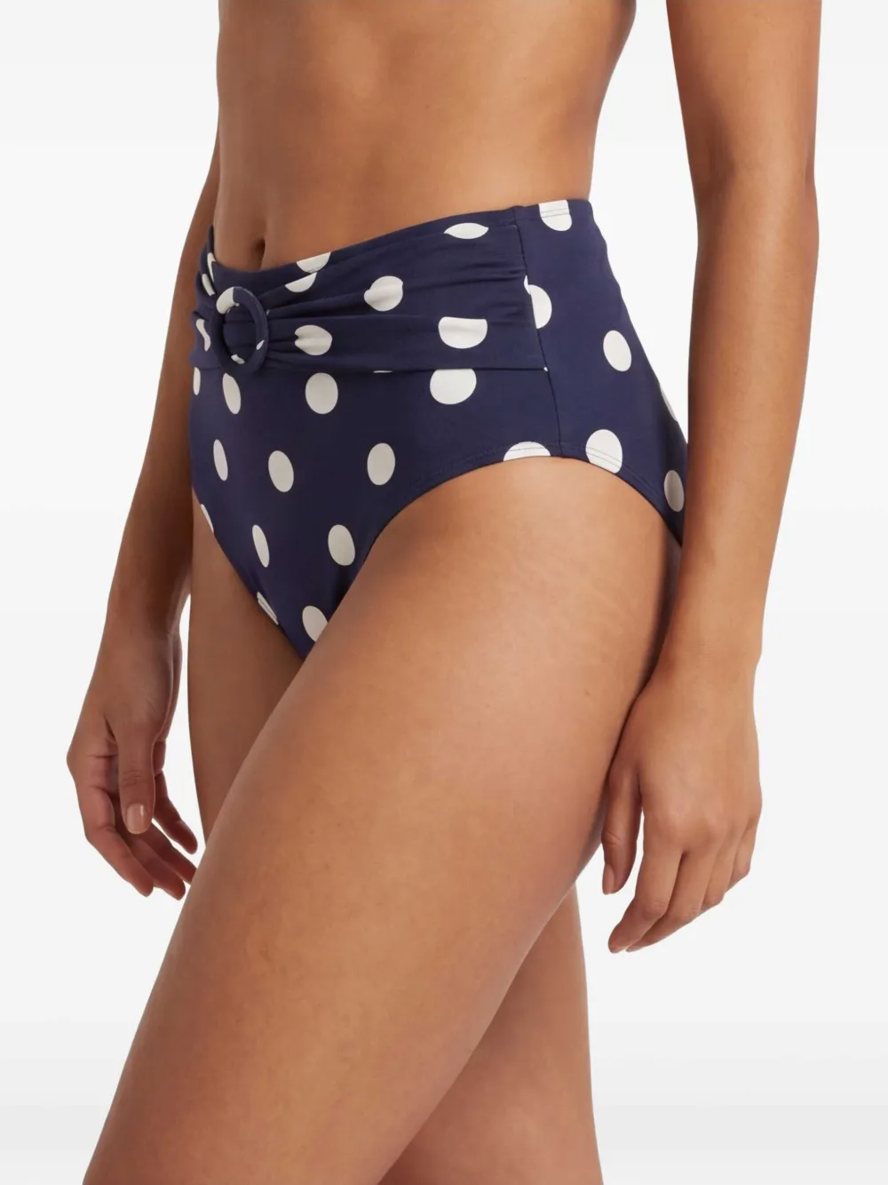Cult Gaia Alouette high waist bikinislip met stippen Blauw