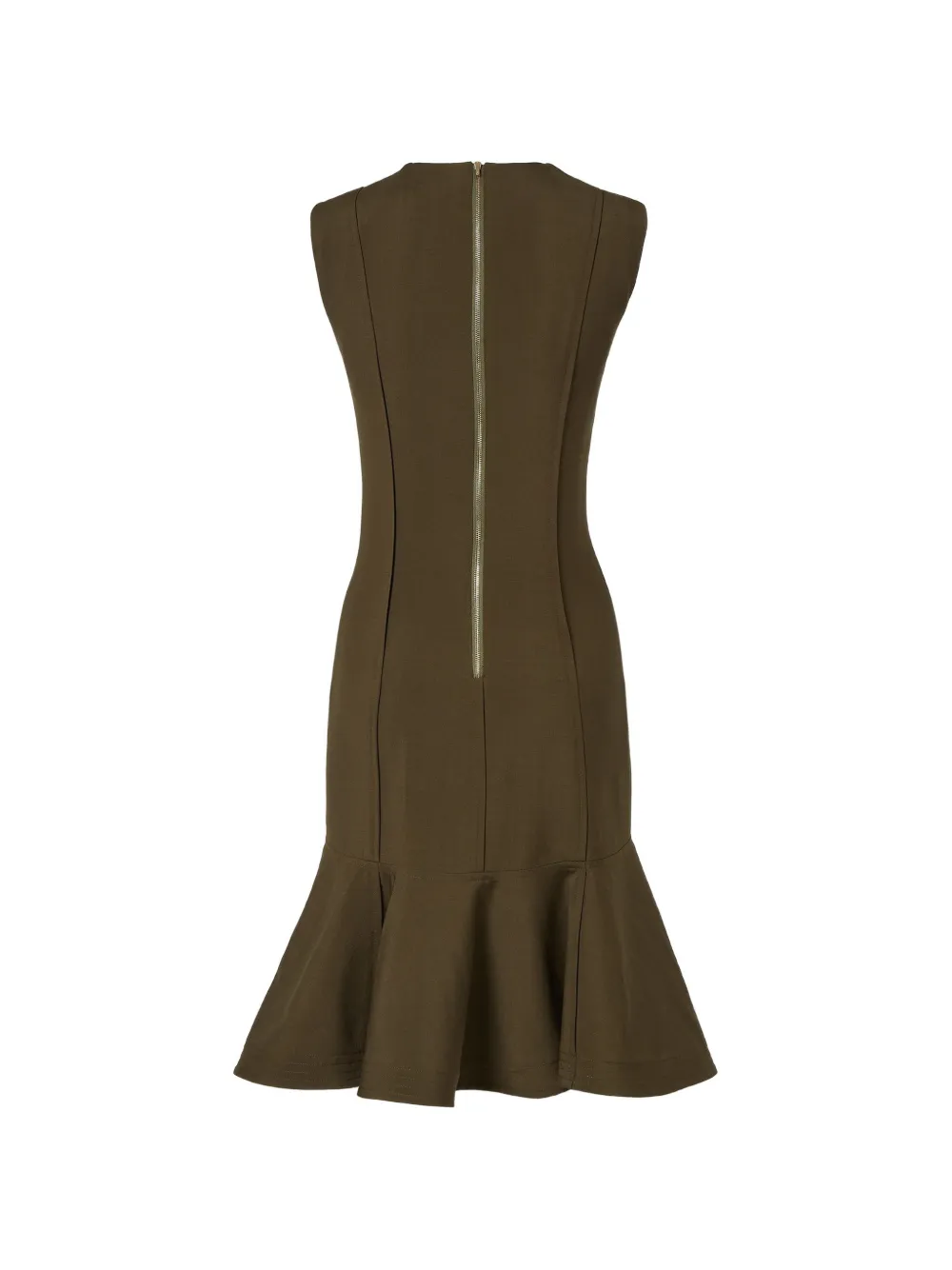  Fendi Flounce Panelled Maxi Dress - Brown 