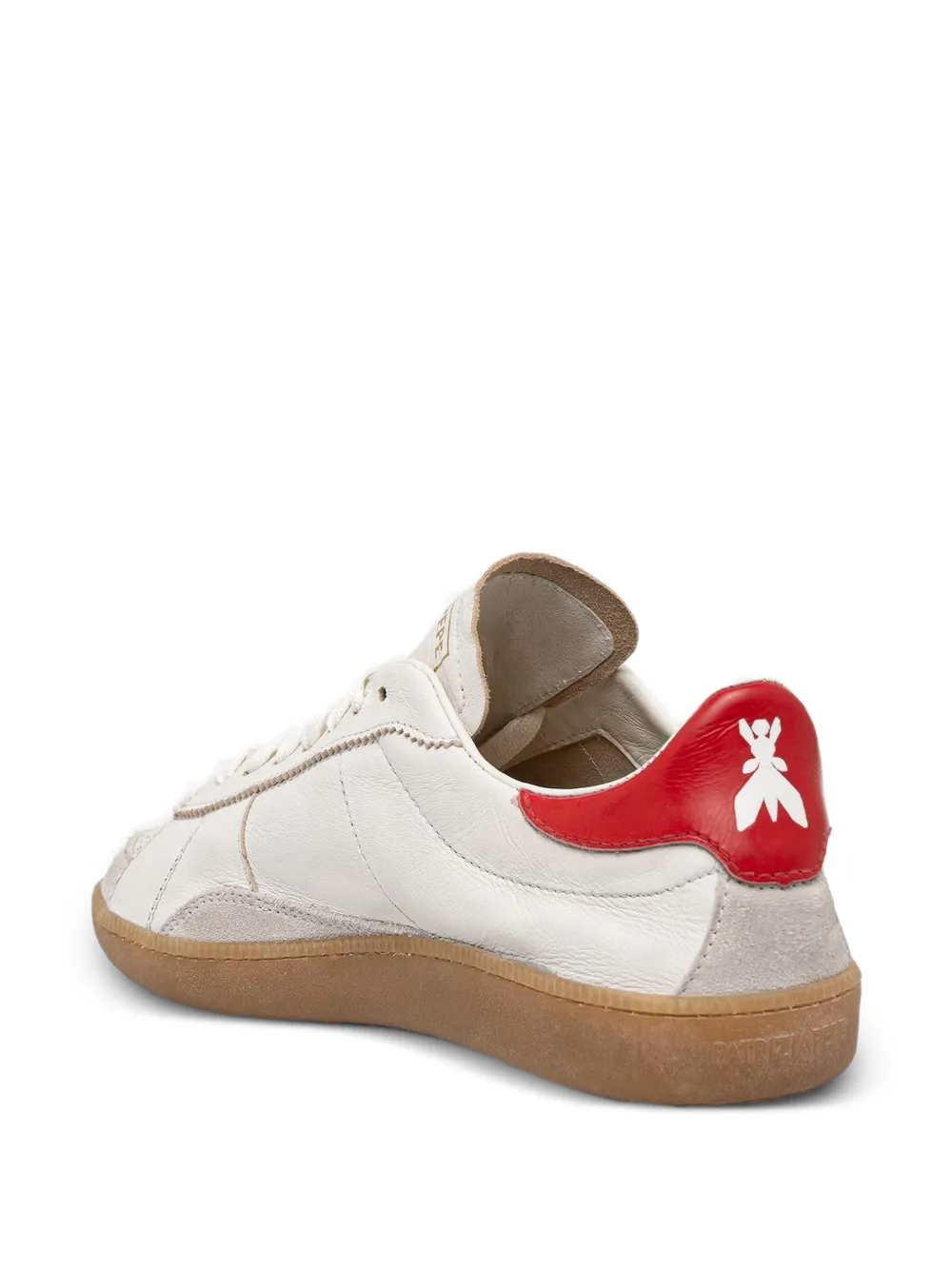 Patrizia Pepe Geperforeerde leren sneakers Wit