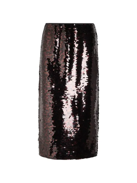 STAUD Ciara sequin midi skirt