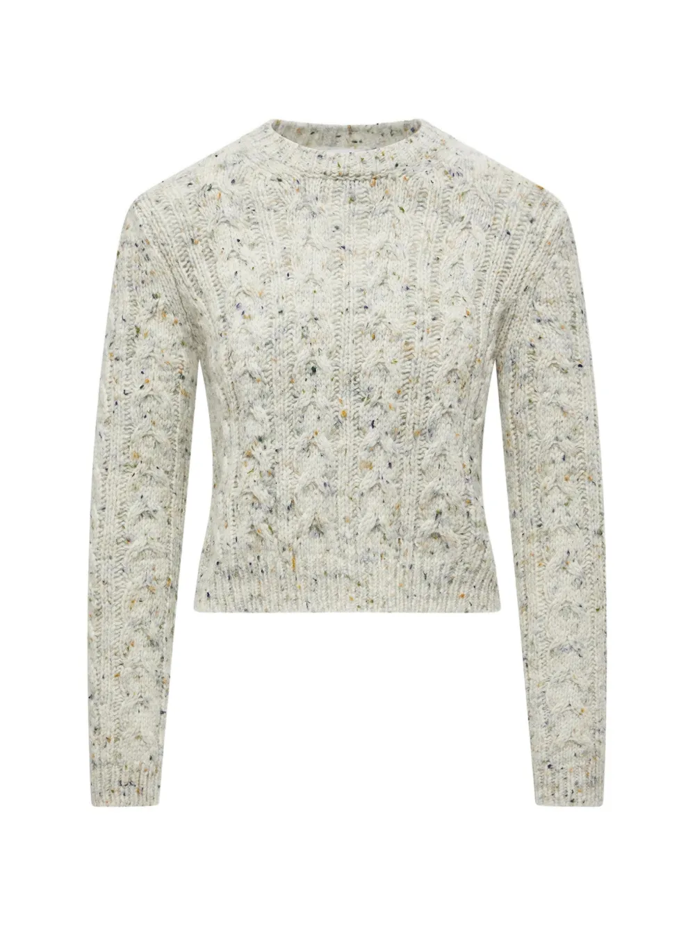 Moncler cable-knit crew-neck sweater - Grigio