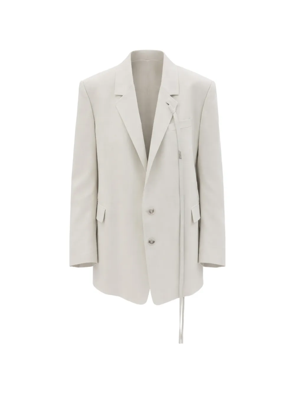 Ann Demeulemeester tie-detail blazer - Toni neutri