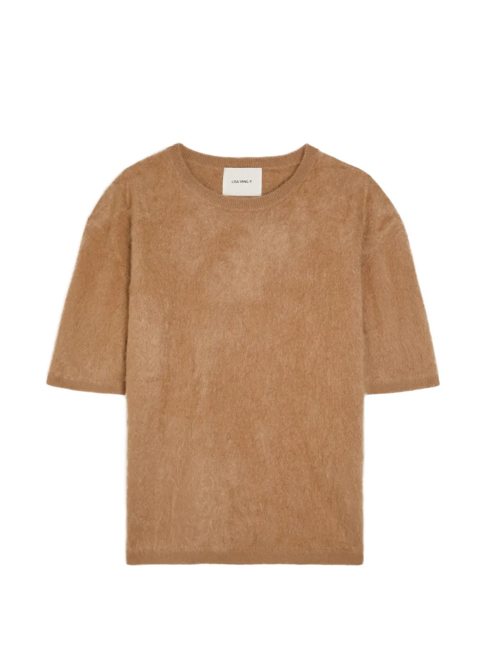 Lisa Yang Maren brushed T-shirt - Marrone