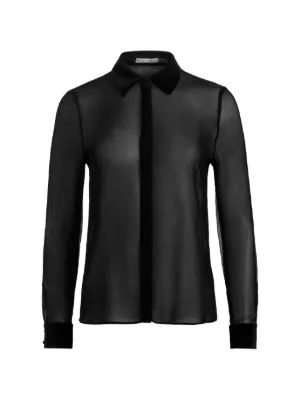 Amomento Knotted Collar Top | Black | FARFETCH