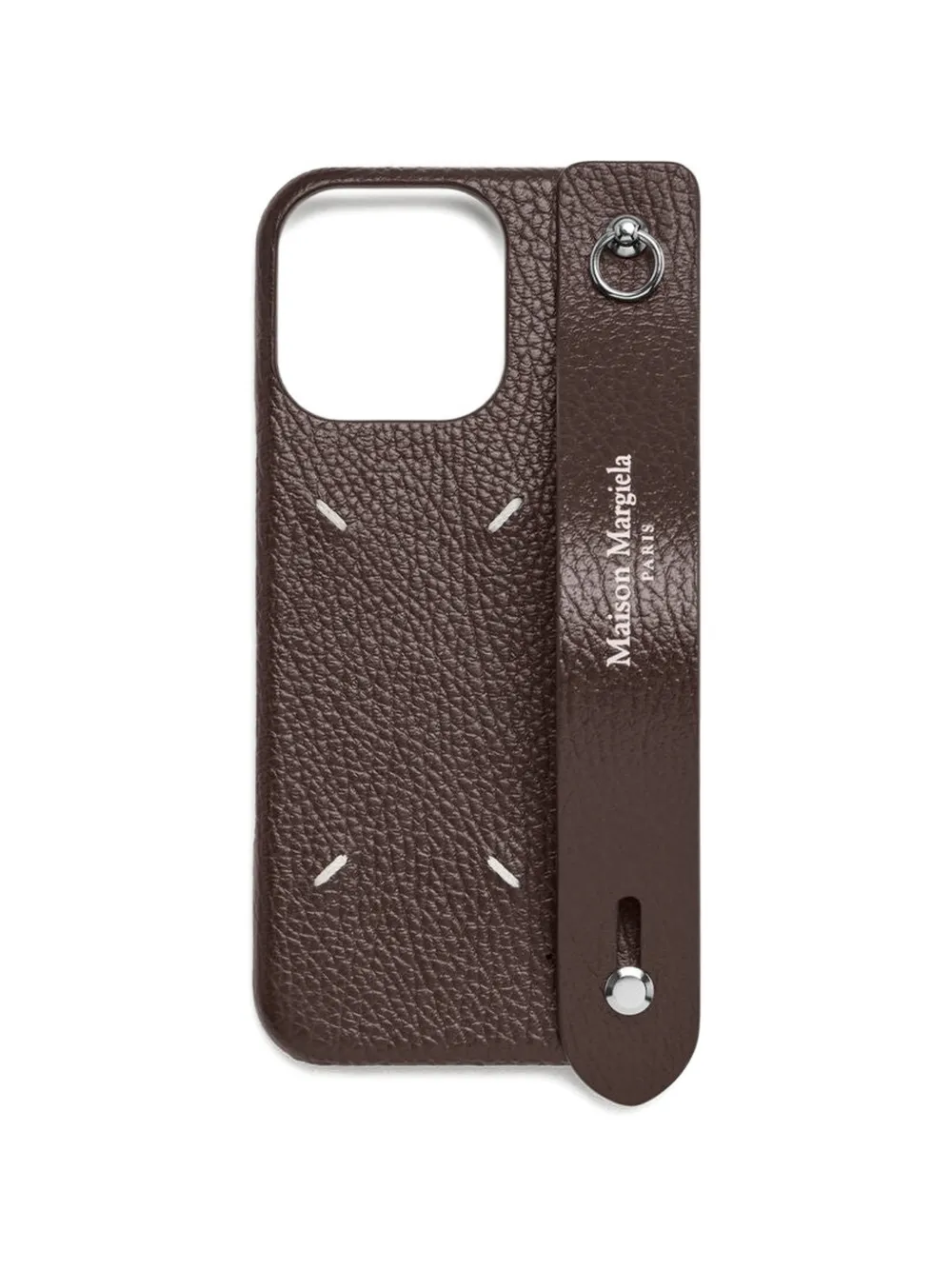 Maison Margiela iPhone 16 Pro Max ring phone cover - Marrone