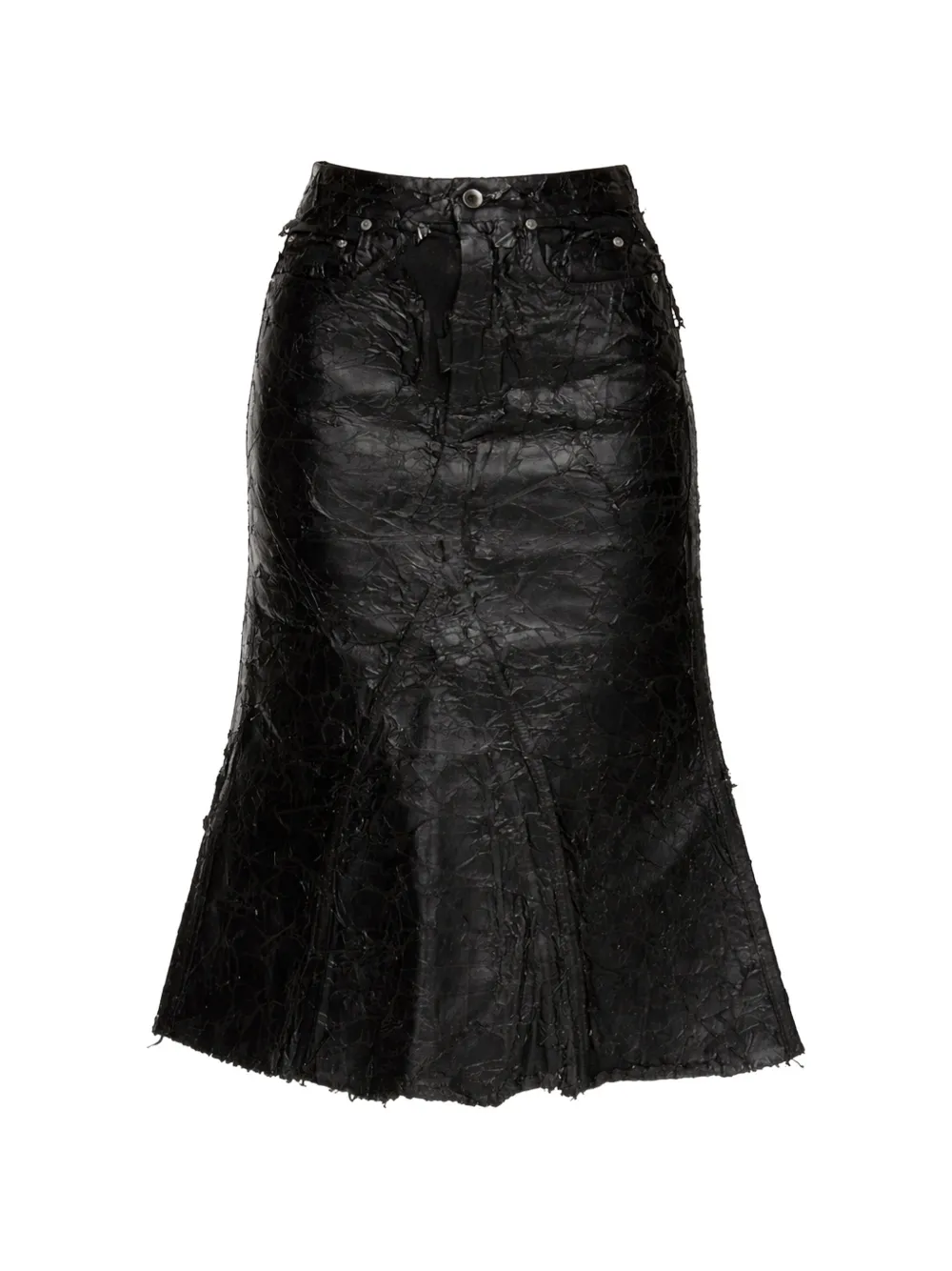 Rick Owens DRKSHDW rear-pocket skirt - Nero