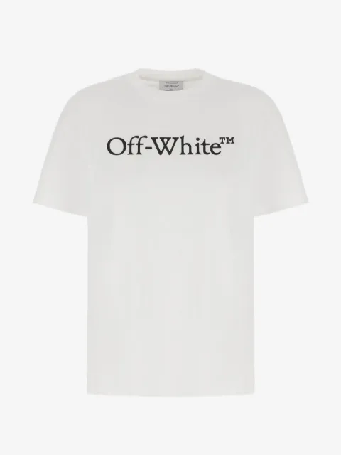 Off-White playera con logo estampado