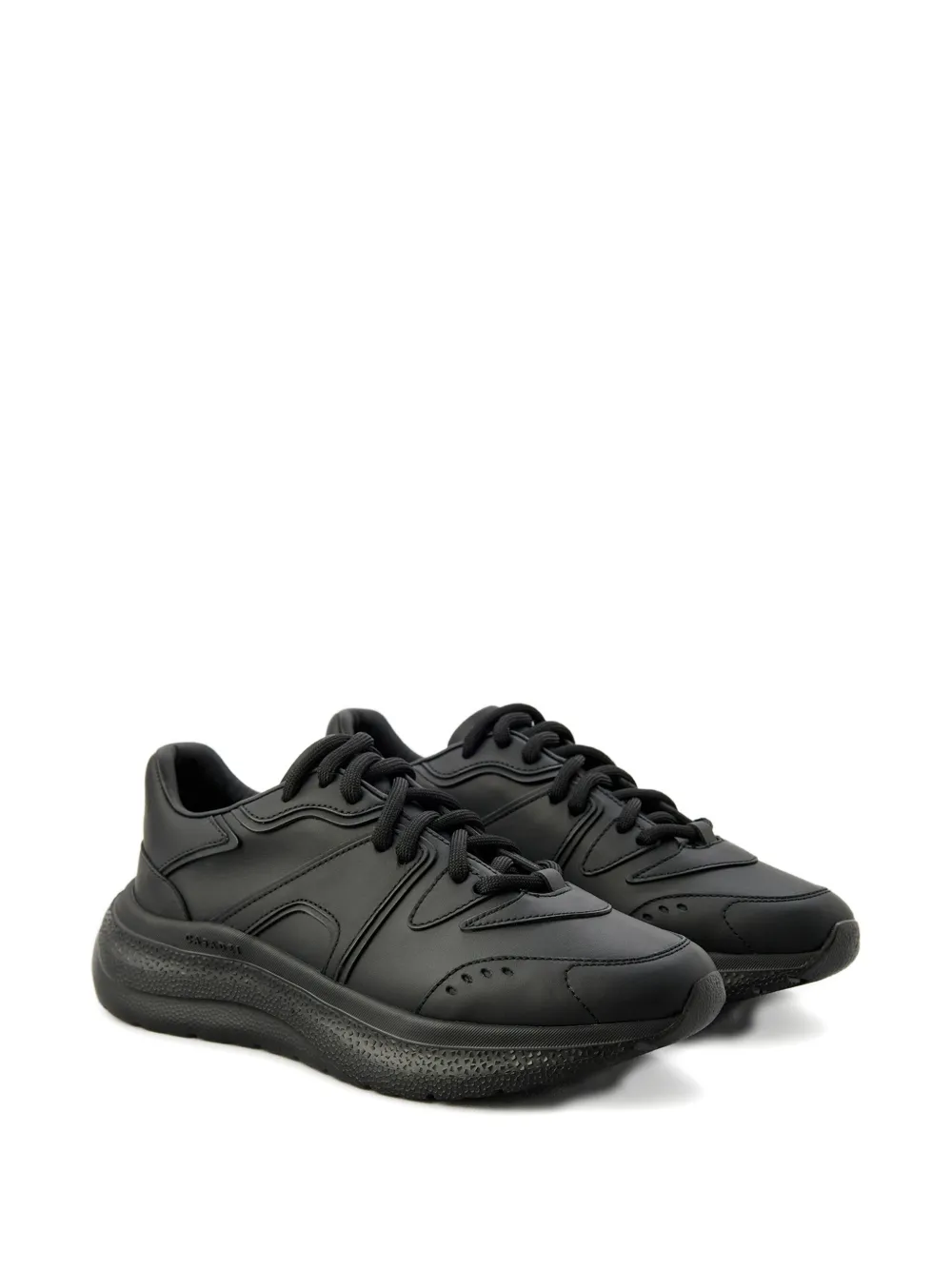 Casadei lace-up platform sneakers Zwart