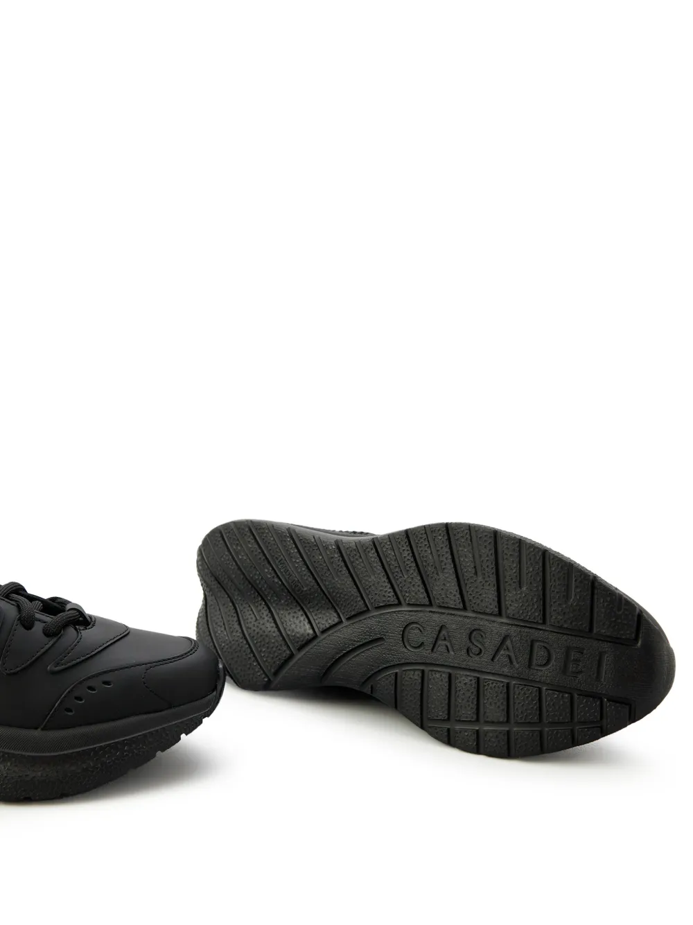 Casadei lace-up platform sneakers Zwart