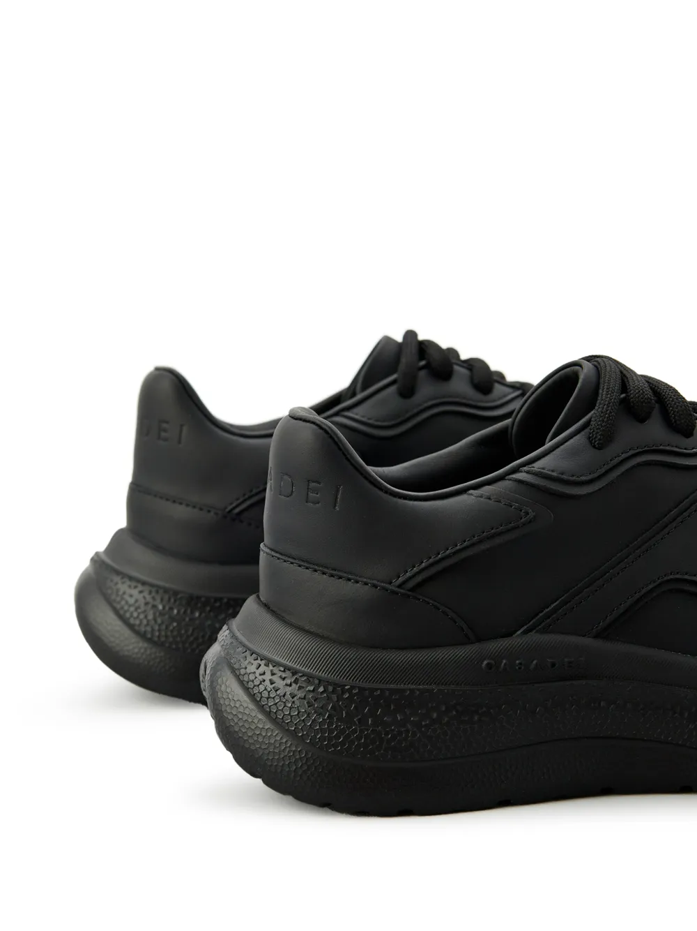 Casadei lace-up platform sneakers Zwart