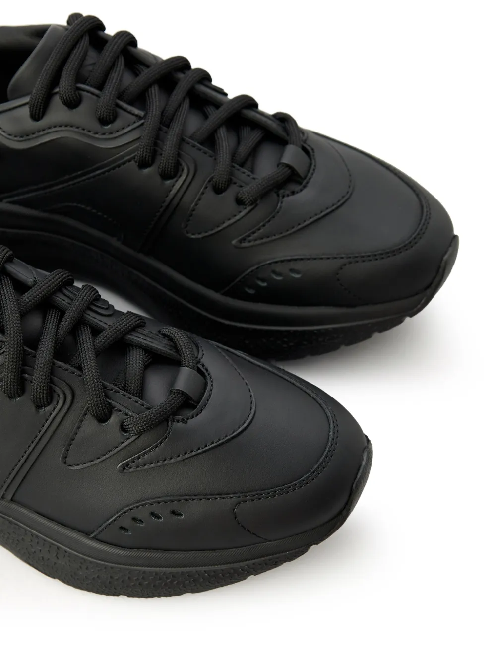 Casadei lace-up platform sneakers Zwart