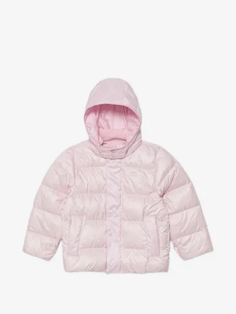 adidas Kids chamarra capitonada con capucha y logo estampadoç