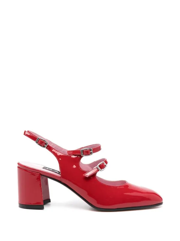 CAREL paris/キャレル パリ　3ストラップパンプス３６ Carel Paris Carel バックル パンプス | レッド | FARFETCH JP