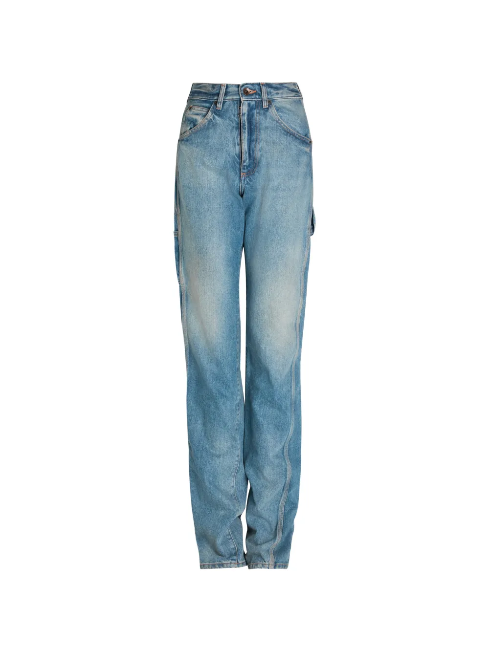 Maison Margiela button-fastening straight-leg jeans - Blu