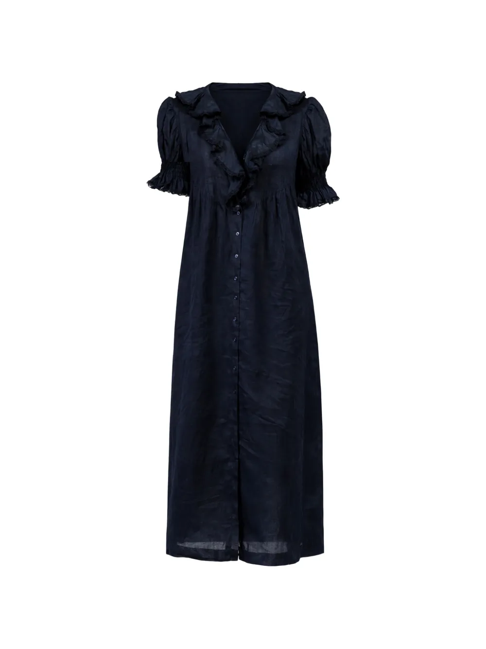 DÔEN Harriette ruffled dress - Blu