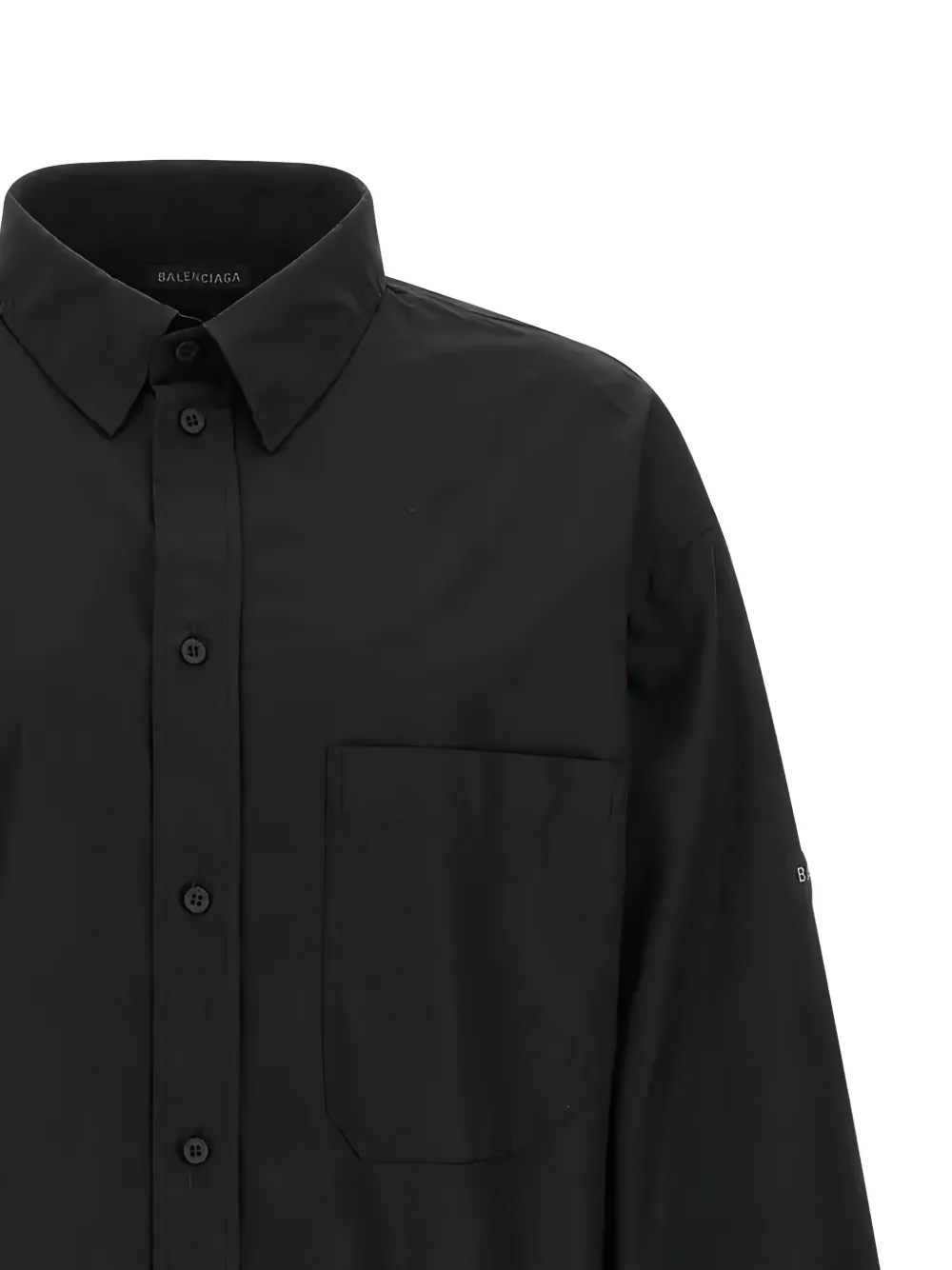 Balenciaga Katoenen shirtjack met knoopsluiting Zwart