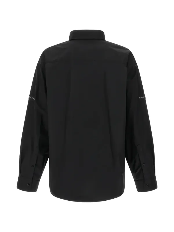 Balenciaga コットンシャツジャケット | ブラック | FARFETCH JP