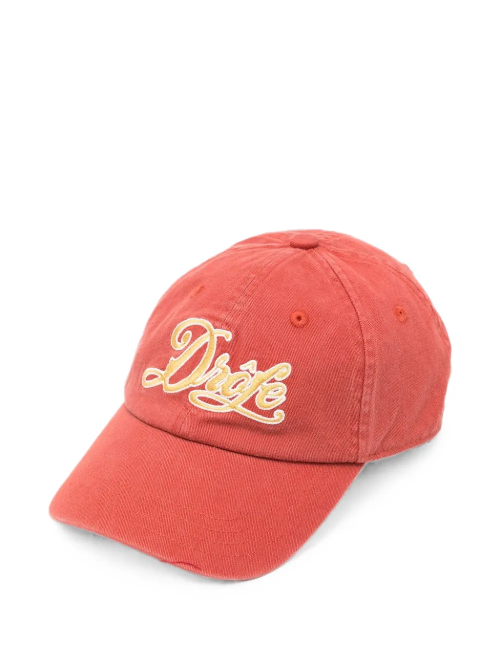 Drôle De Monsieur logo-embroidered baseball cap - Rosso