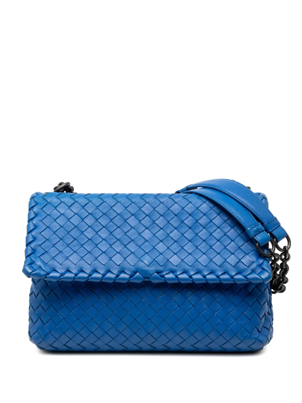 Bottega Veneta Pre-Owned 2012-2025 Small Nappa Intrecciato Olimpia shoulder bag - Blu