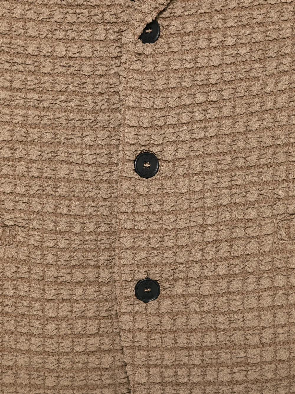  Douuod Kids Textured Blazer - Brown 