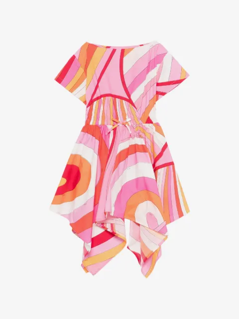 PUCCI Junior robe imprimée à taille nouée