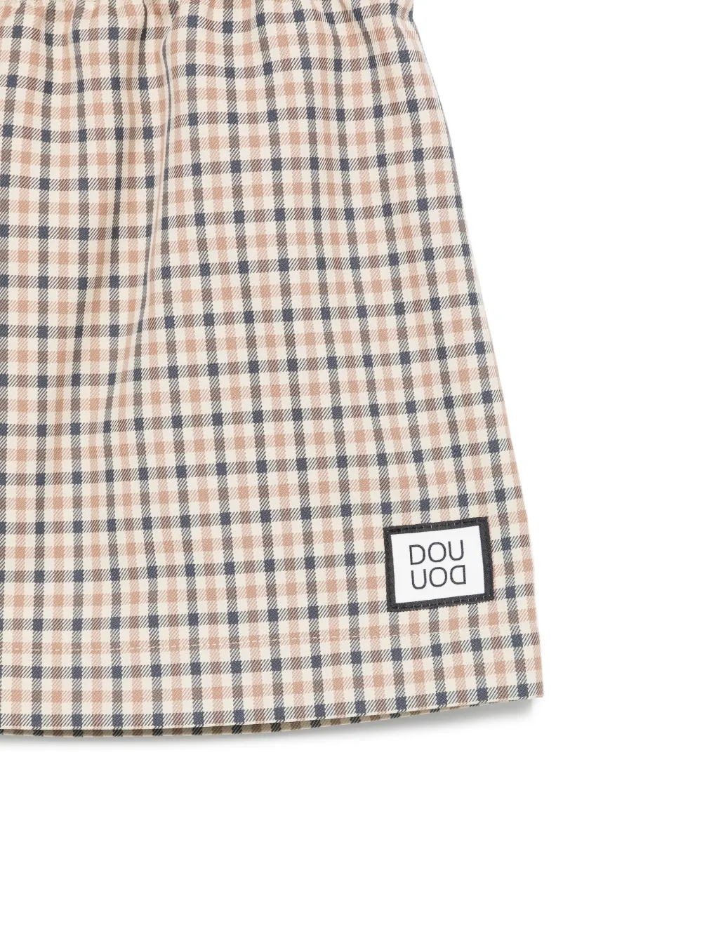  Douuod Kids Checked-pattern Skirt - Neutrals 