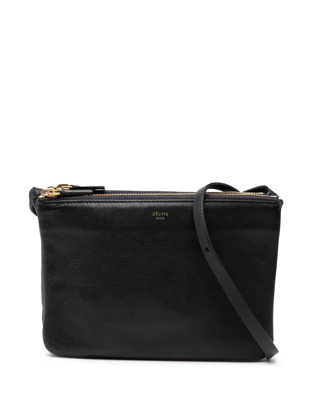 Celine Pre-Owned 2010-2026 Small Lambskin Trio crossbody bag - Nero