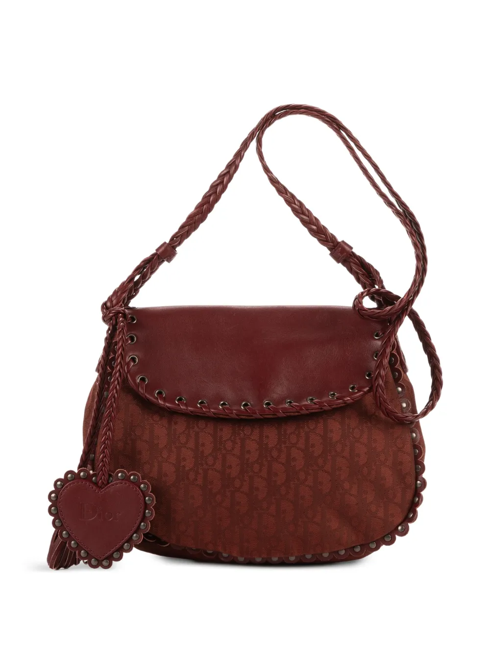 Christian Dior Pre-Owned mini Grommet braided strap shoulder bag - Rosso