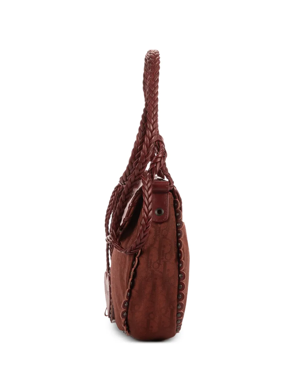 Mini Grommet Braided Strap Shoulder Bag