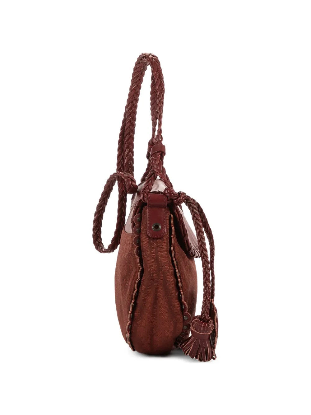 Mini Grommet Braided Strap Shoulder Bag