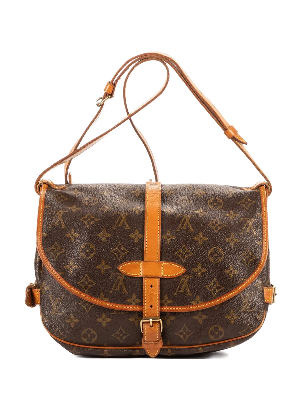 Louis Vuitton Pre-Owned 1925 MM Saumur Monogram shoulder bag - Marrone