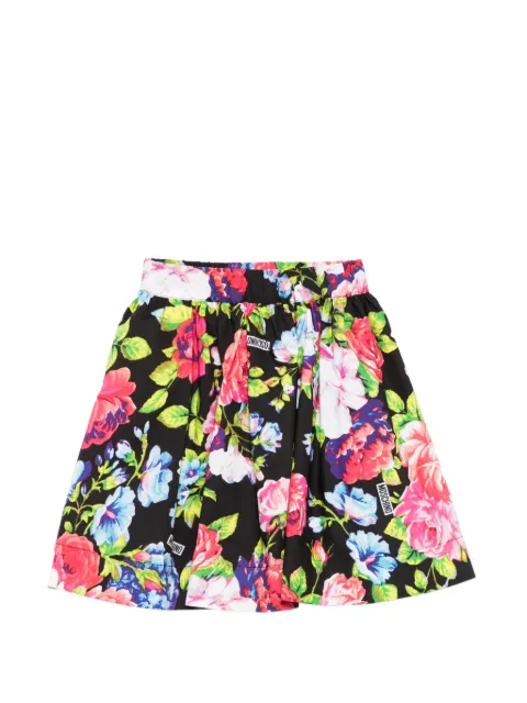 Moschino Kids falda con estampado floral