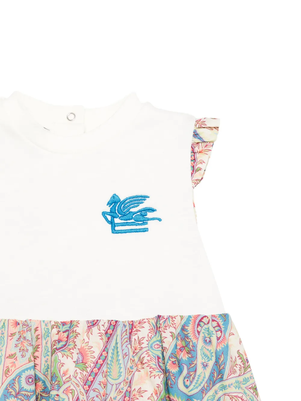 Etro Kids Ruffled Paisley-print Dress - Neutrals 