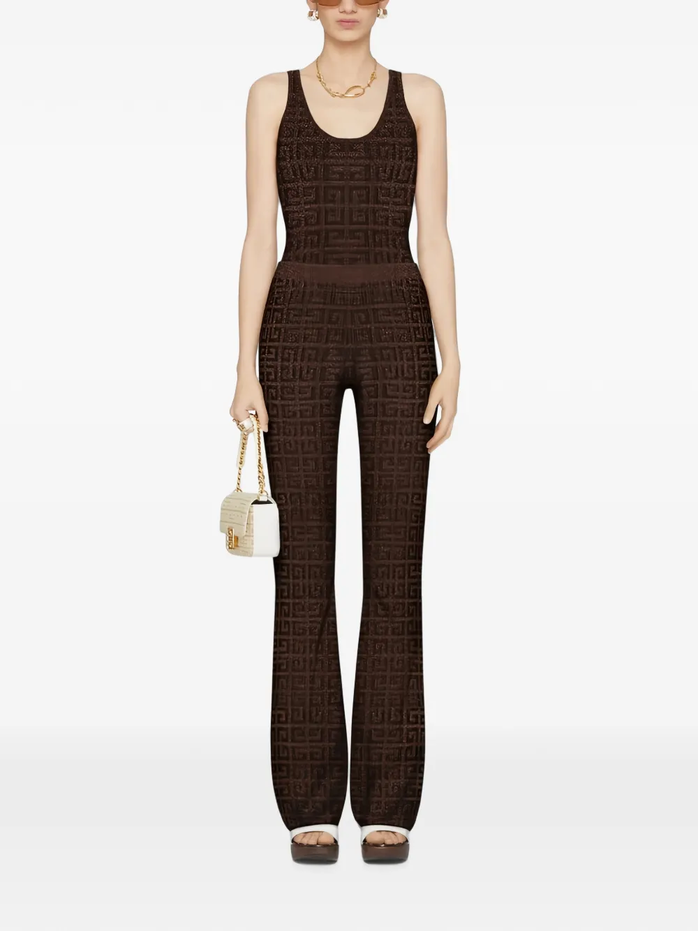 Givenchy 4G broek met monogram Bruin