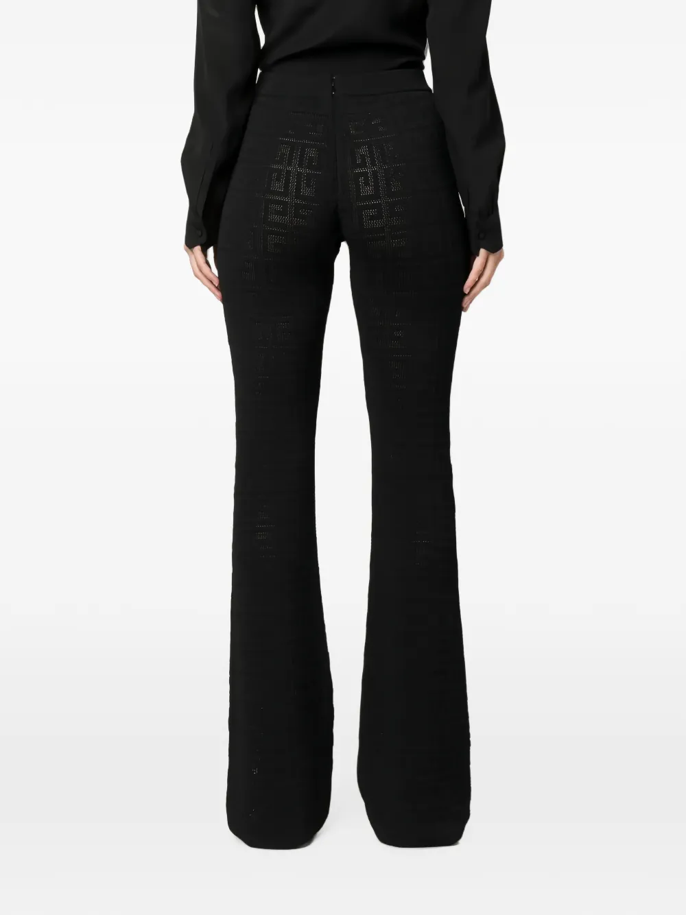 Givenchy 4G broek met wijde pijpen Zwart