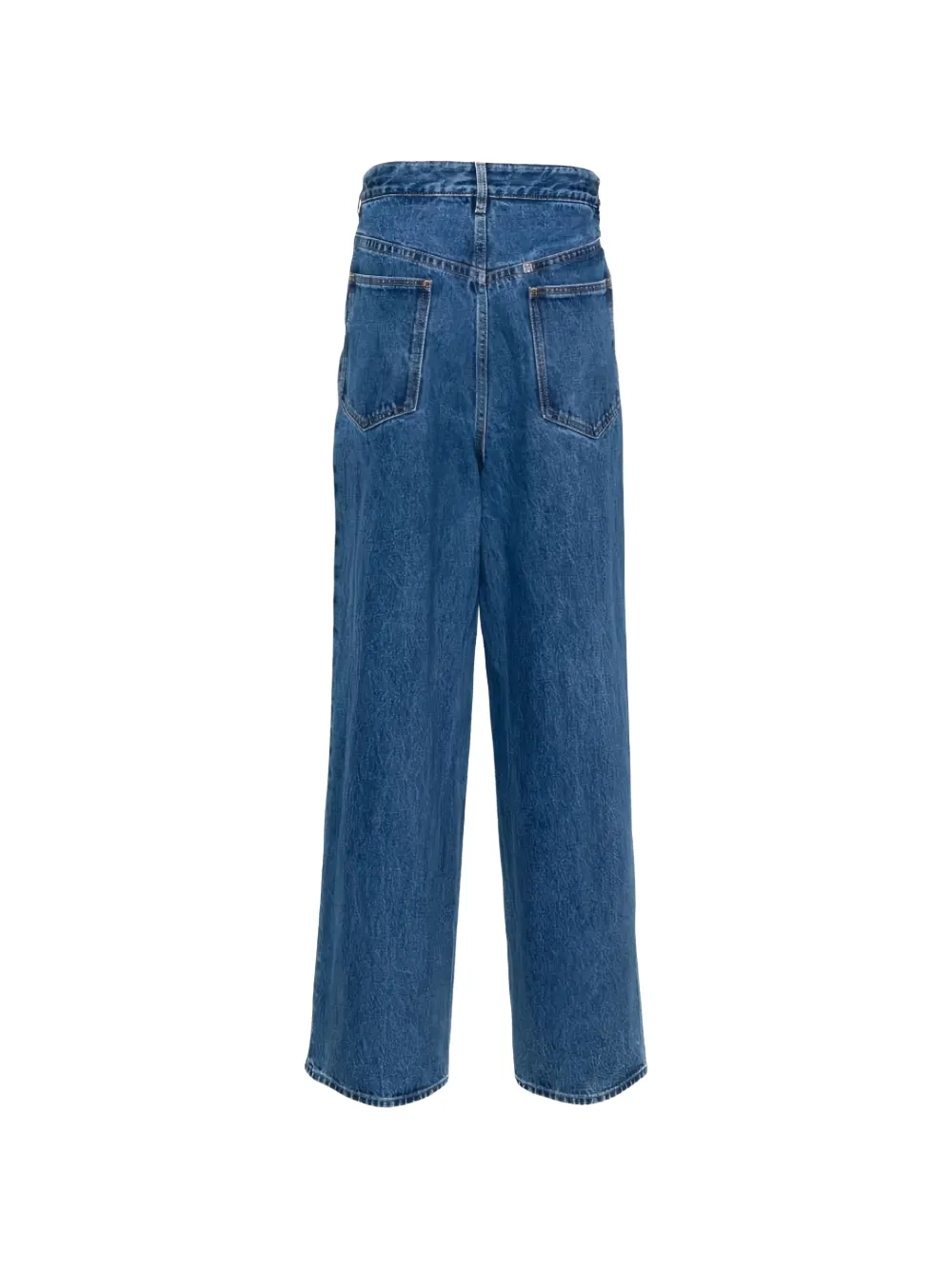 Givenchy Low-crotch Wide-leg Jeans In Blue