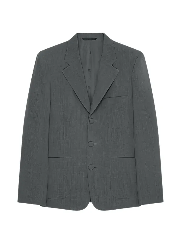 Givenchy Schoolboy Single-breasted Jacket in Grey