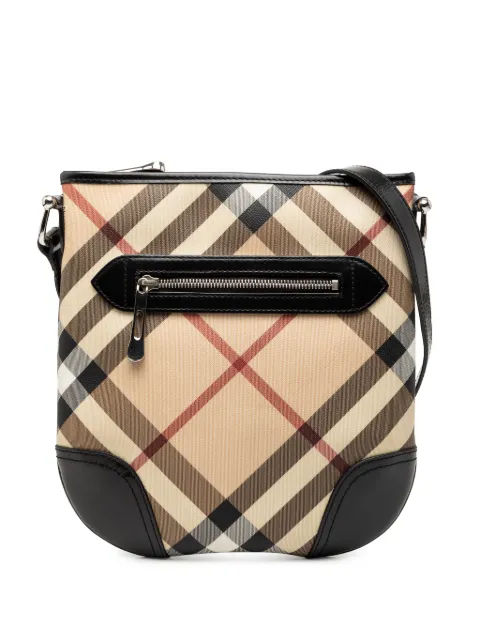 Burberry Pre-Owned bolsa crossbody Supernova Dryden de lona revestida a cuadros 2000-2017