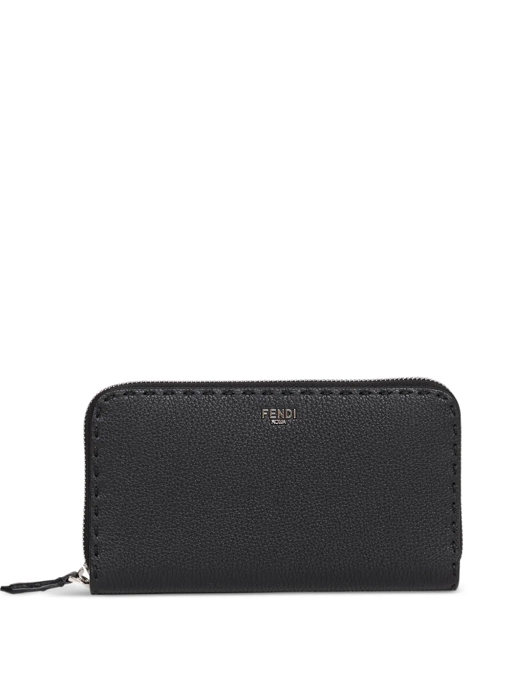 FENDI zip-up leather wallet - Nero