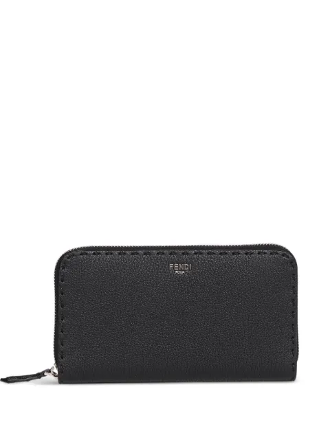 FENDI zip-up leather wallet